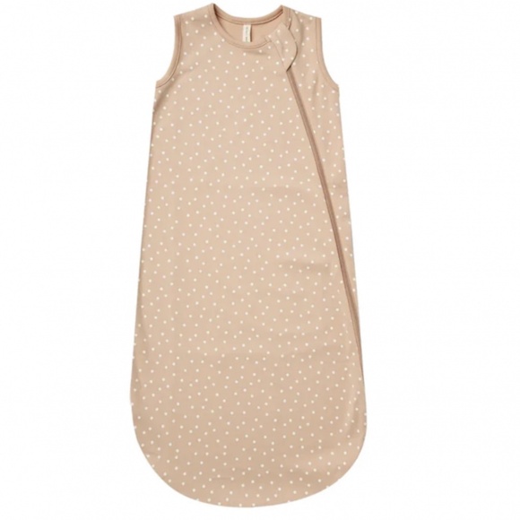 NWT Quincy Mae Pink White Dots Jersey Sleep Sack